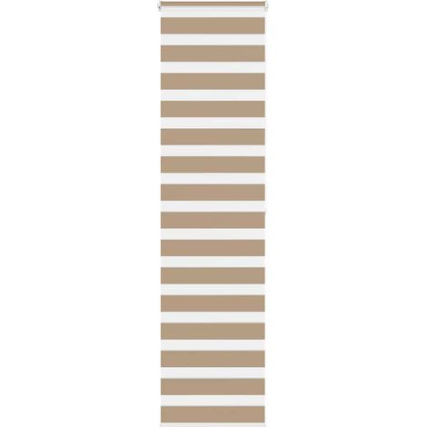 Doppelrollo Sandbraun 65x200 cm Stoffbreite 60,9 cm Polyester