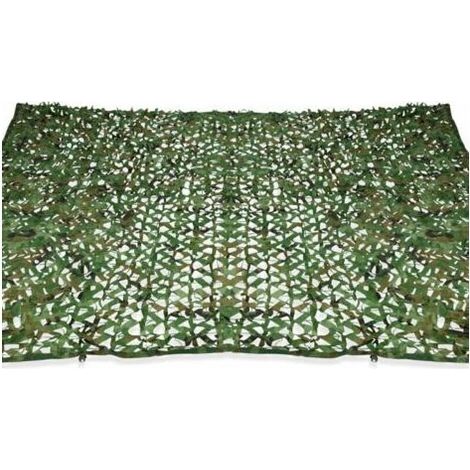 Voile d'ombrage rectangulaire design ombrière camouflage 3x5 M treillis vert-INHHUB (1/5)
