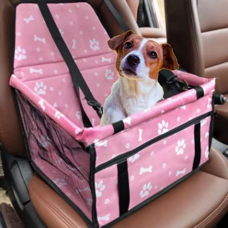 Siège rehausseur de voiture renforcé pour chien et chat, sac portable et respirant avec ceinture de sécurité, sac de transport pour chien, sécurité stable pour les voyages (1/5)