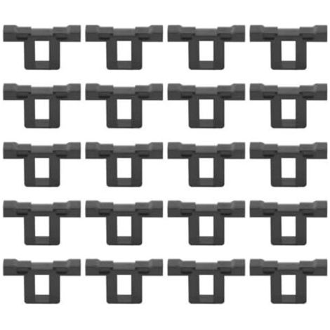 Pair Lntyq Lot de 20 clips de drainage de l'eau pour panneaux solaires PV Modules de nettoyage 30 mm Clip pour évacuation de l'eau (1/5)