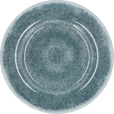 Regalo Italiano Piatto Frutta in Melamina D 24 Cm H 3 Cm Azzurro