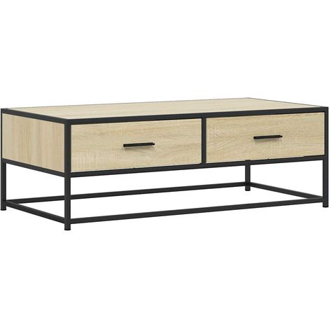Maison Exclusive - Couchtisch Sonoma-Eiche 100x50x35 cm Holzwerks