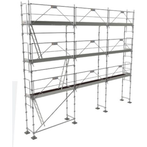 Lot Echafaudage fixe de façade R200 Record First 80 m² (alu) Tubesca Comabi