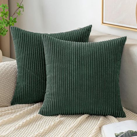 Estas fundas cuadradas decorativas de pana suave son adecuadas para sofás, camas, sillas y otros elementos de decoración del hogar.