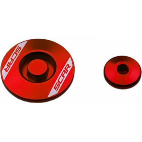 Bougies d'inspection moteur SCAR RACING pour Suzuki RMZ250 (2007-2025), RMZ450 (2005-2025), RMX450Z (2010-2019), rouges