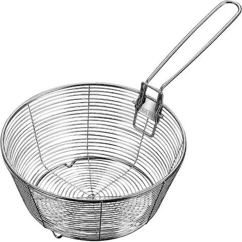 Panier passoire à mailles fines, fond antiadhésif, poignée pliable, 22 cm (1/5)
