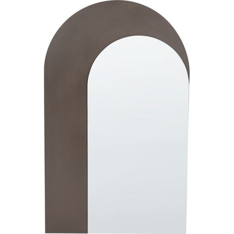 Espejo de pared enmarcado 58 x 99 cm marrón Pigny (1/5)