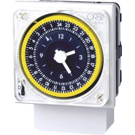 ORBIS Zeitschalttechnik OB270023 Temporizzatore per guida DIN ALPHA D 230 V/AC Programma giornaliero