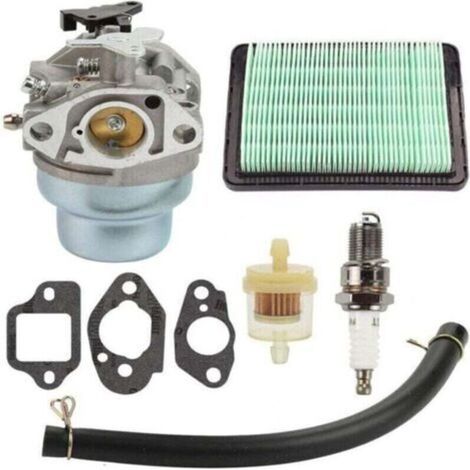 Carburador con junta de bujía, kit de filtro de aire y combustible, XU, repuesto para Honda GCV160 GCV160A GCV160LA HRB216 HRS216 HRR216 HRT216 HRZ216 - (1/4)