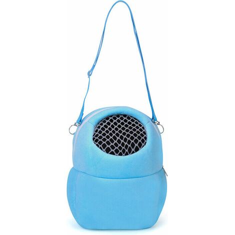 VURAHOME - Sac De Transport Hamster, Sac Transport Lapin Petit Sac De Voyage Portable Respirant Avec Bandoulière Pour Petits Animaux Hérisson écureuil Lapin Sac De Transport Pour Hamster(Bleu-2722cm) (1/4)