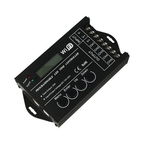 Centralina Led Timer Alba Tramonto 12V 24V 20A WIFI Time Led Controller Per Acquari Canarini Serre TC421