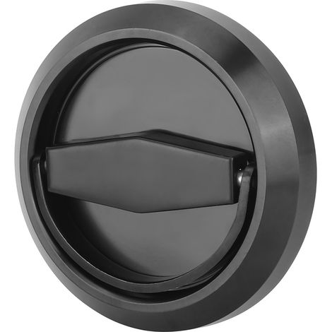 Poignée de tirage en acier inoxydable pour porte d'armoire, tiroir ou placard, serrure incluse, couleur noire (1/5)