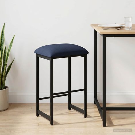 vidaXL Tabouret de bar Bleu 40 x 32 x 74 cm Bois d'ingénierie (1/5)