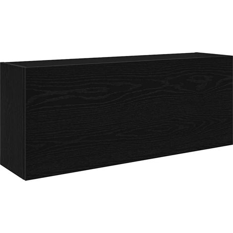Maison Exclusive - Bad-Wandschrank Schwarz 100x25x40 cm Holzwerks
