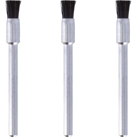 Dremel 403 Set di accessori per spazzole, 2 spazzole (19 mm) per la pulizia di superfici piane o scanalature in materiali plastici e acciaio (1/4)