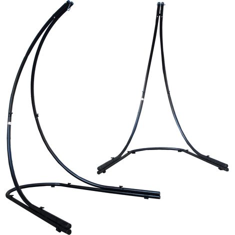 Bis 150kg: XL Hängesessel Gestell Outdoor - 210cm Ständer für Hängestuhl Garten (1/5)