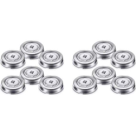 Lot de 12 Têtes de Rechange Compatibles avec Rasoirs Électriques Série 1000 2000 3000 Modèle SH30 (1/4)