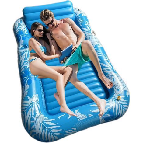 Matelas gonflable de piscine 200×125 cm – Avec brumisateur – Confortable et stable – Pour eau et terre