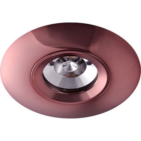Aro empotrable "Seron" GU10 (50W máximo) IP20 fabricado en metal color oro rosa