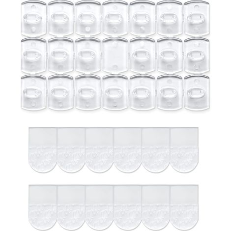 100 mini Crochets Discrets pour Guirlande Lumineuse Sans Percer 120 Bandes Adhésives, Sans Abîmer, sans traces, forte adhérence, Sapin de Noël, Décoration, pour extérieur et maison (1/5)