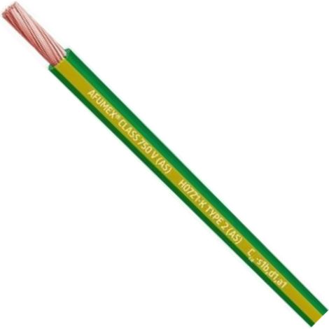 Halogenfreie Kabelrolle 1,5 mm gelb und grün (200 m) H07Z1-K AS 750V