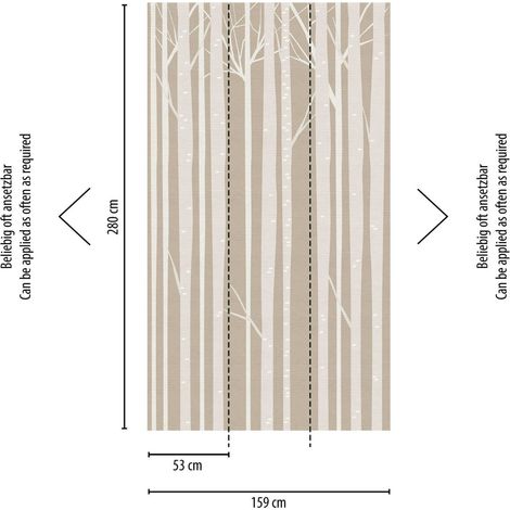 A.S. Creation Fototapete Livingwalls The Wall 382951 Ein Motiv pro Rolle 1.59 x 2.80 m Botanisch Grau (1/3)