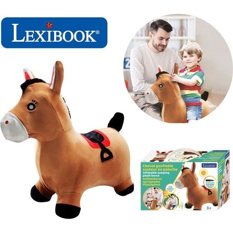 LEXIBOOK - Porteur Poney Sauteur Gonflable Peluche (1/5)