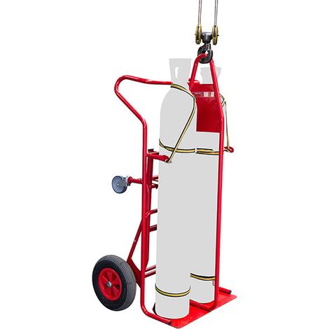 Carrello portabottiglie imbragabile - 2 bottiglie grandi B20 / B40 / B50 / B84 - Carico massimo 250 kg - 810008295