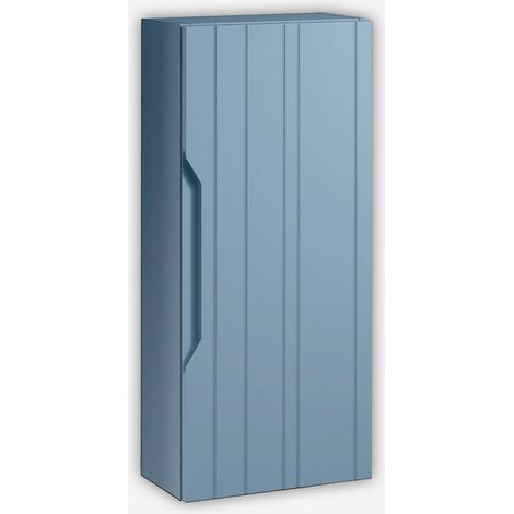 Wandhängender Badezimmerschrank mit Soft-Close-Tür und umkehrbaren Türen Solmira - Hellblau