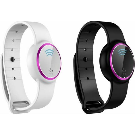 Lot de 2 bracelets anti-moustiques à ultrasons étanches et réglables (1/5)