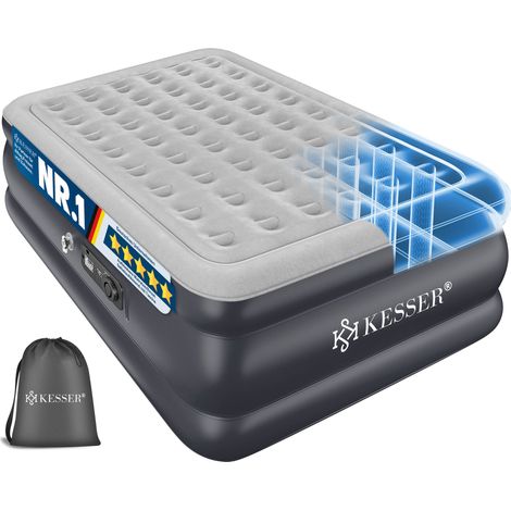 KESSER® Luftbett mit integrierter elektrischer Pumpe - Einzel, Grau, Anthrazit
