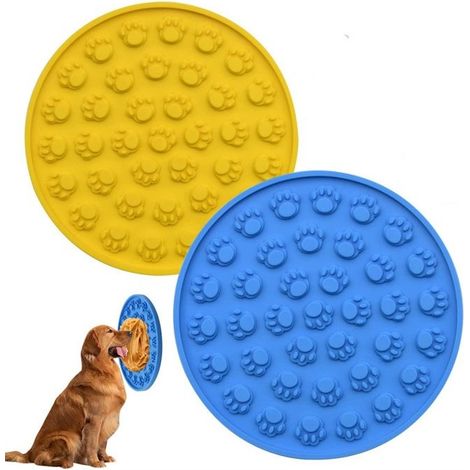 Futternäpfe für Hunde mit Fressbremse. Pfotenförmige Leckmatte für Hunde, beruhigend für Haustiere.
