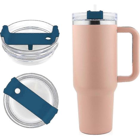 Lot de 2 couvercles pour gobelets XL (1 oz) compatibles Stanley, anti-éclaboussures et résistants aux déversements, pour tasses à café et autres. (1/5)