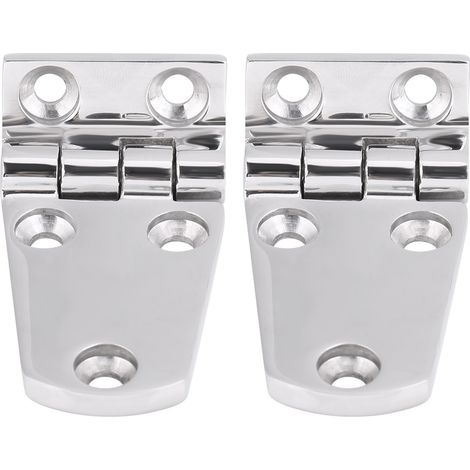 Ej.Life Charnières pliantes pour porte/fenêtre de yacht - Lot de 2 - Acier inox haute résistance - Anti-corrosion - Livraison rapide (1/5)