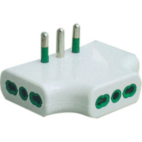 FME 82.220 ADATTATORE 16A 2P+T 3 PRESE 2P+T BIPAS- FANTON- 1,0 pz