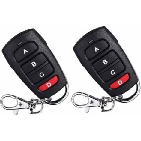 [NEVER USED] 433 MHz Pack of 2 Universal Replacement Remote Controls for Electric Garage Doors