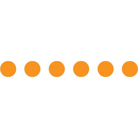 Lot 2 bandes 100mm x 1m - Ronds Orange - 4640136
