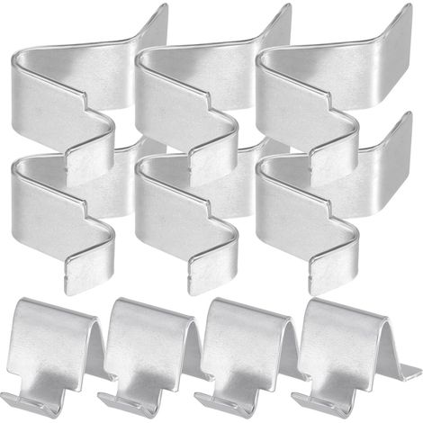 10 pièces boucle de séparation pinces d'étagères pour casiers clips d'étagères pour d'armoire clip d'armoire casiers grille fer à repasser (1/5)