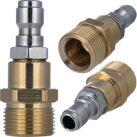 Adaptador Para Hidrolimpiadora M22 – Conector Rapido 1/4" Universal Instalacion Facil (1/5)