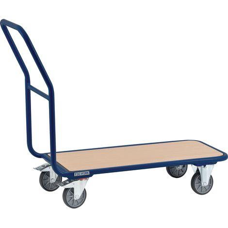 Plateforme de chariot plateaux L850xB450mm STA bleu Ch.U.250kg L.Tot.940mmTECWERK (1/3)