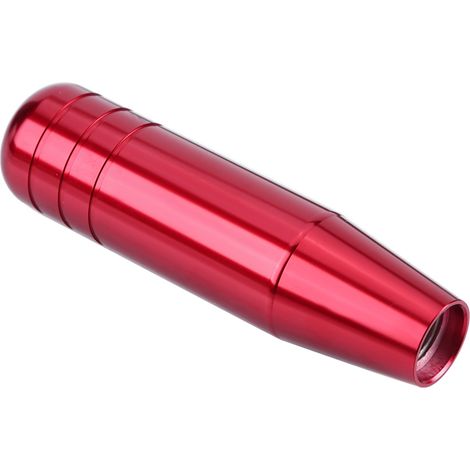 Levier de vitesse universel en alliage d'aluminium pour transmission manuelle automobile, pommeau, levier de vitesses, 13 cm, rouge. (1/5)