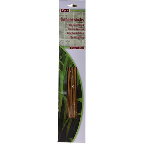 PROGARDEN palillos incienso citronela 41 cm 15 piezas blister 15