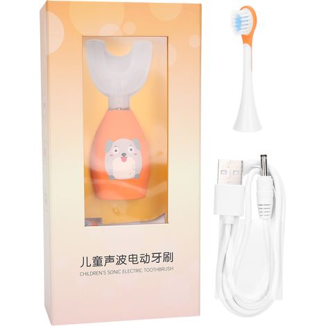 Brosse à Dents Électrique Ultrasonique pour Enfants - Forme en U, Nettoyage Automatique et Étanche (1/5)