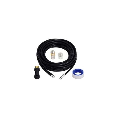 Tubo per la pulizia degli scarichi da 15 metri, compatibile con le sonde a spirale Kärcher K2, K3, K4, K5, K6 e K7, idropulitrice ad alta pressione da 180 bar e 60 °C, per lo sblocco degli scarichi - (1/4)