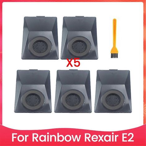 Lot de 6 filtres et brosses de nettoyage pour aspirateur Rainbow Rexair E2 (pièces de rechange)