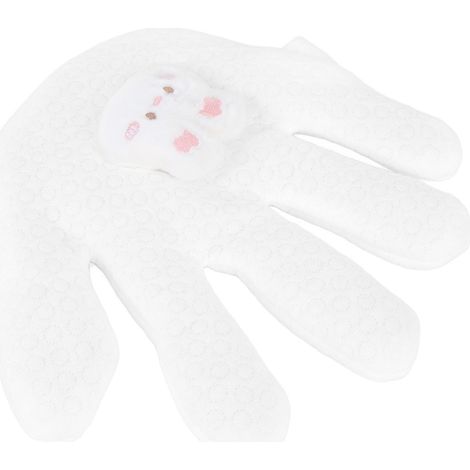 Coussin gant en forme de main pour bébé, garni de graines de cassia, jouet d'interaction parent-enfant pour câliner et dormir, blanc (1/5)