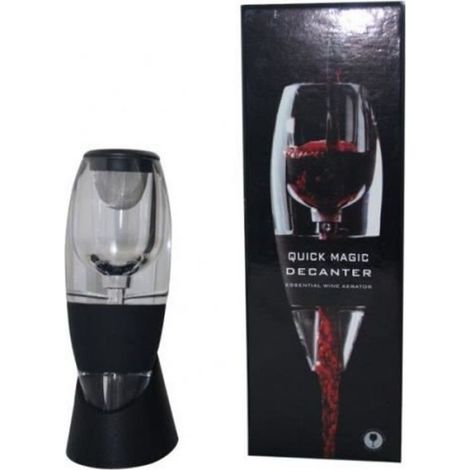 Décanteur À Vin - Acrylique Silicone ABS - Pour Vin Rouge - Dimensions 23.5 x 9 x 8.5 cm - Boîte Cadeau - 1 Pièce (1/3)