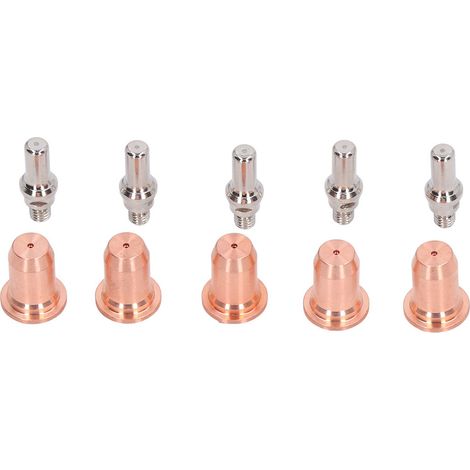 Consommables de coupeur de Plasma de cuivre de buse d'électrode de 10 pièces pour la torche de coupe PT-60