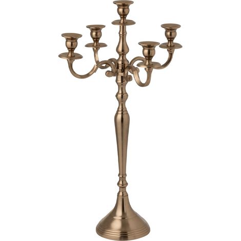 Chandelier en Métal "Genaro" 63cm Rose Doré (1/5)