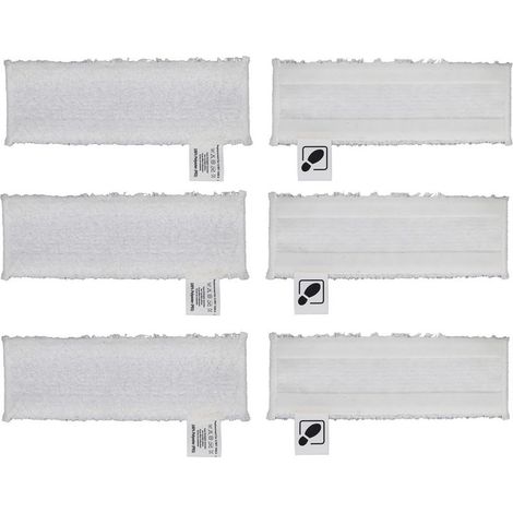 Accessoires Set de Chiffons pour Nettoyeur Vapeur Kärcher Easyfix SC2 SC3 SC4 SC5 Bonnettes Microfibres Nettoyeurs à vapeur (1/5)